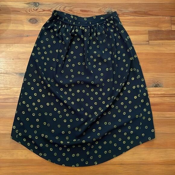 J.Crew Blue Floral Faux Wrap Hi-Lo Skirt Womens Size Medium Lightweight - Picture 8 of 9